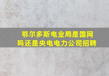 鄂尔多斯电业局是国网吗还是央电电力公司招聘