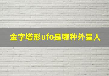 金字塔形ufo是哪种外星人