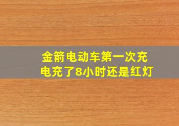 金箭电动车第一次充电充了8小时还是红灯