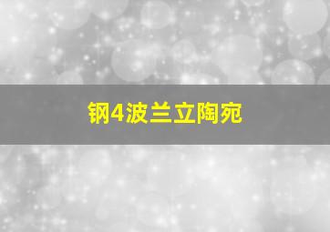 钢4波兰立陶宛