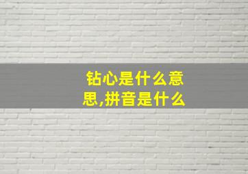 钻心是什么意思,拼音是什么