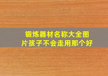 锻炼器材名称大全图片孩子不会走用那个好