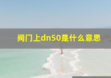 阀门上dn50是什么意思