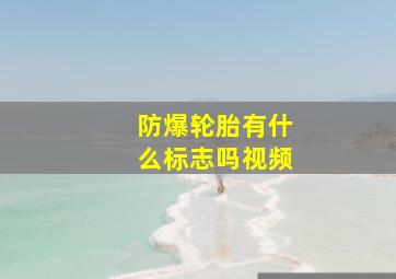 防爆轮胎有什么标志吗视频