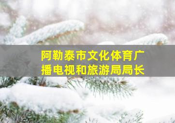 阿勒泰市文化体育广播电视和旅游局局长