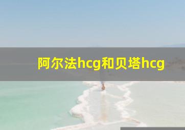 阿尔法hcg和贝塔hcg