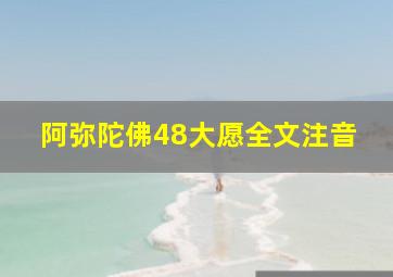 阿弥陀佛48大愿全文注音