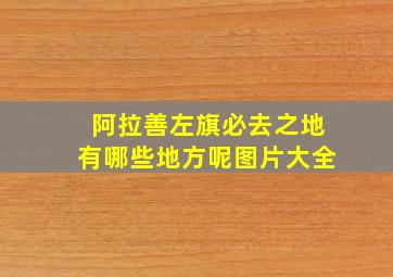 阿拉善左旗必去之地有哪些地方呢图片大全