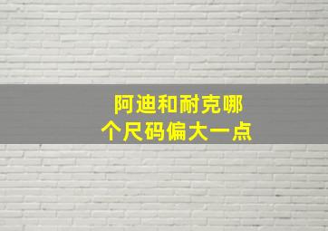 阿迪和耐克哪个尺码偏大一点