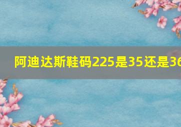 阿迪达斯鞋码225是35还是36