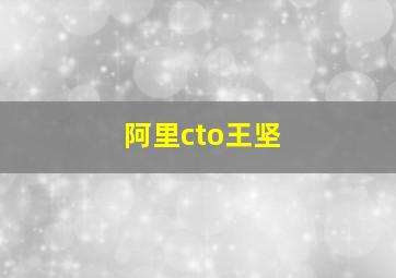 阿里cto王坚