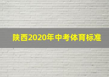 陕西2020年中考体育标准