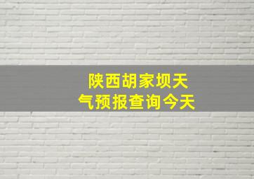 陕西胡家坝天气预报查询今天