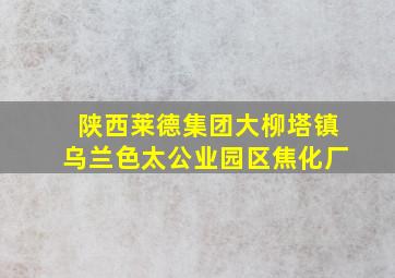 陕西莱德集团大柳塔镇乌兰色太公业园区焦化厂