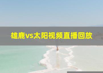 雄鹿vs太阳视频直播回放