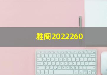 雅阁2022260