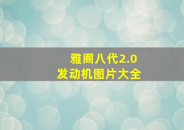 雅阁八代2.0发动机图片大全