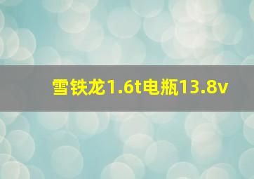 雪铁龙1.6t电瓶13.8v