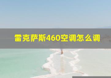 雷克萨斯460空调怎么调