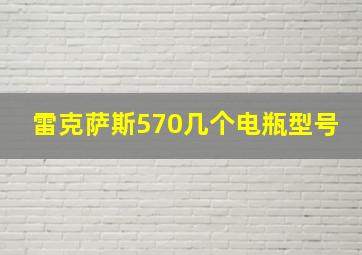 雷克萨斯570几个电瓶型号