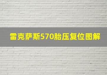 雷克萨斯570胎压复位图解