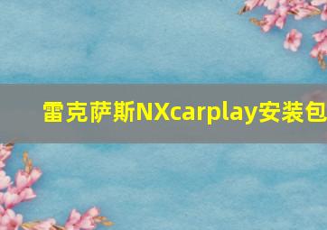 雷克萨斯NXcarplay安装包