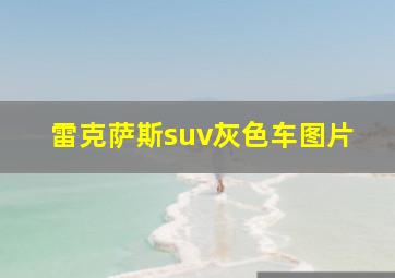 雷克萨斯suv灰色车图片