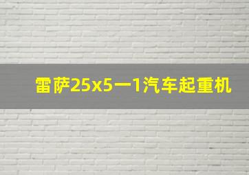 雷萨25x5一1汽车起重机