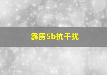 霹雳5b抗干扰