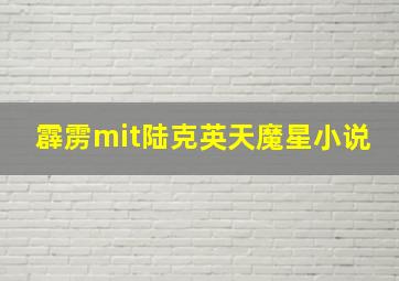 霹雳mit陆克英天魔星小说