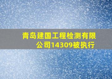 青岛建国工程检测有限公司14309被执行