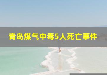 青岛煤气中毒5人死亡事件