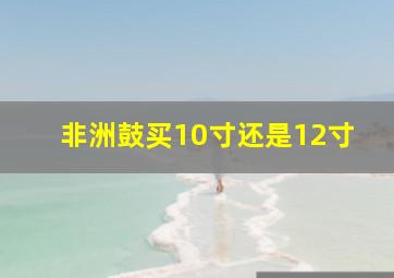 非洲鼓买10寸还是12寸