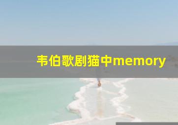 韦伯歌剧猫中memory