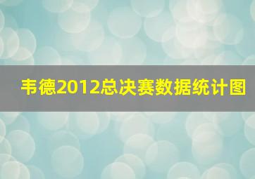 韦德2012总决赛数据统计图