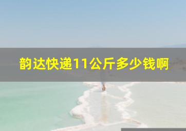 韵达快递11公斤多少钱啊