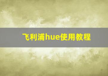 飞利浦hue使用教程