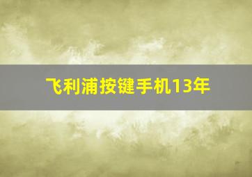 飞利浦按键手机13年