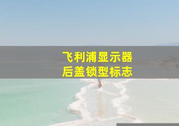 飞利浦显示器后盖锁型标志