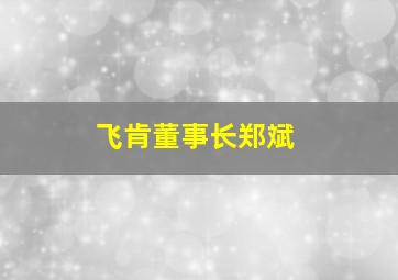 飞肯董事长郑斌