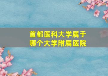 首都医科大学属于哪个大学附属医院