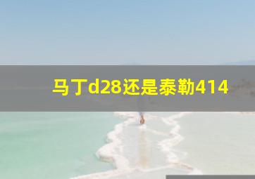 马丁d28还是泰勒414