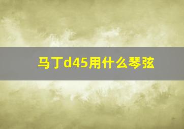 马丁d45用什么琴弦