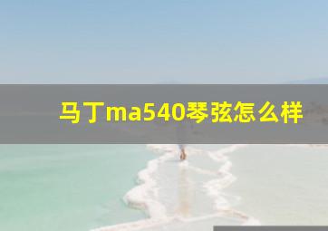 马丁ma540琴弦怎么样