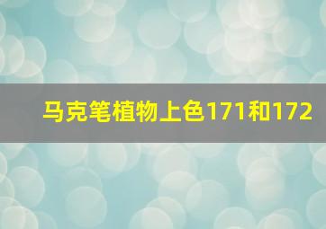 马克笔植物上色171和172