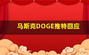 马斯克DOGE推特回应