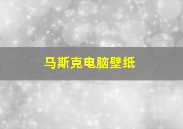 马斯克电脑壁纸