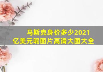 马斯克身价多少2021亿美元呢图片高清大图大全