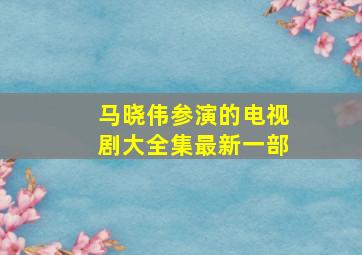 马晓伟参演的电视剧大全集最新一部