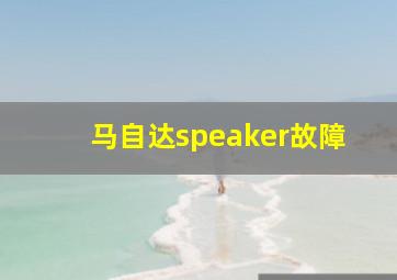 马自达speaker故障